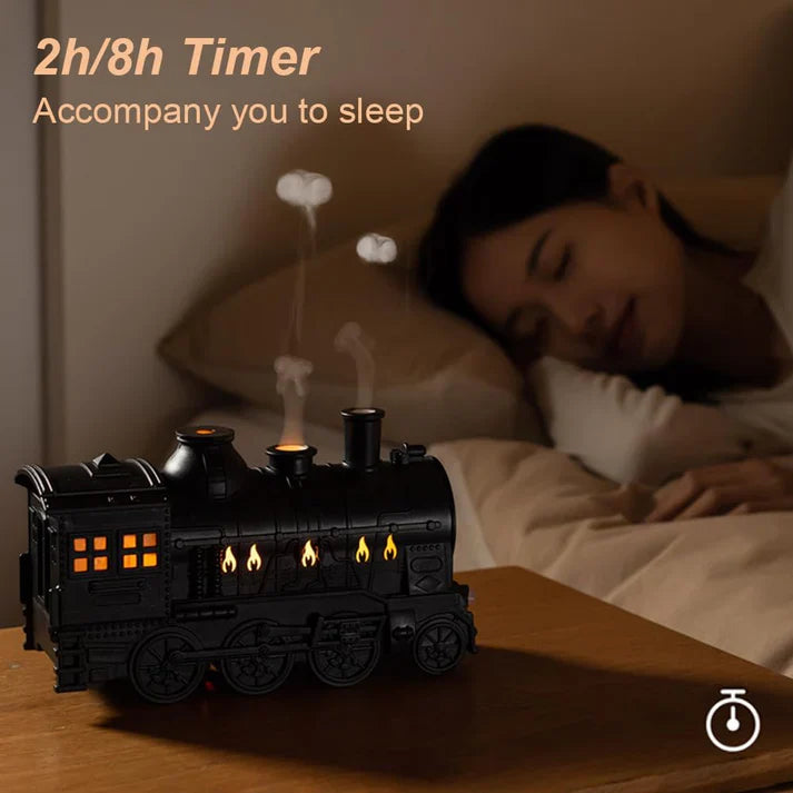Retro Train Aroma Diffuser 300ml - Ultrasonic Essential Oil Humidifier | UAE
