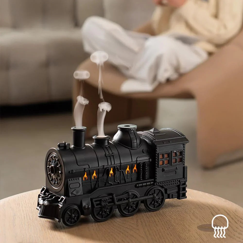 Retro Train Aroma Diffuser 300ml - Ultrasonic Essential Oil Humidifier | UAE