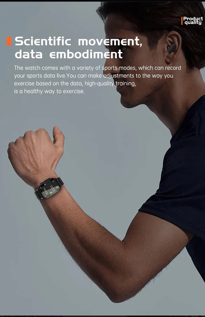 Hepu 2-in-1 Smartwatch – Fitness & Lifestyle Tracker