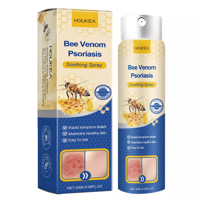 HOUKEA Bee Venom Psoriasis Relief Spray – Original Soothing Formula