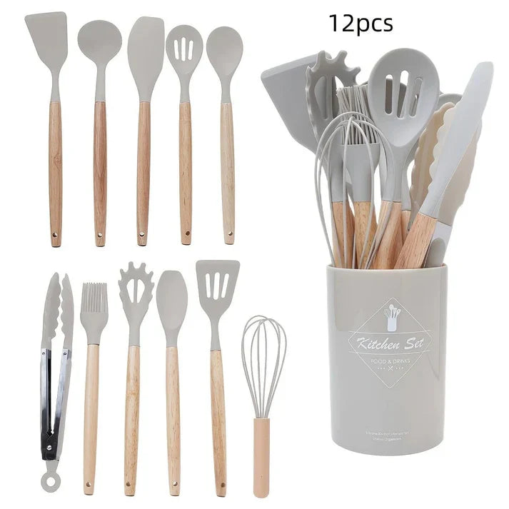 Kenaidi Premium Silicone Kitchen Utensil Set